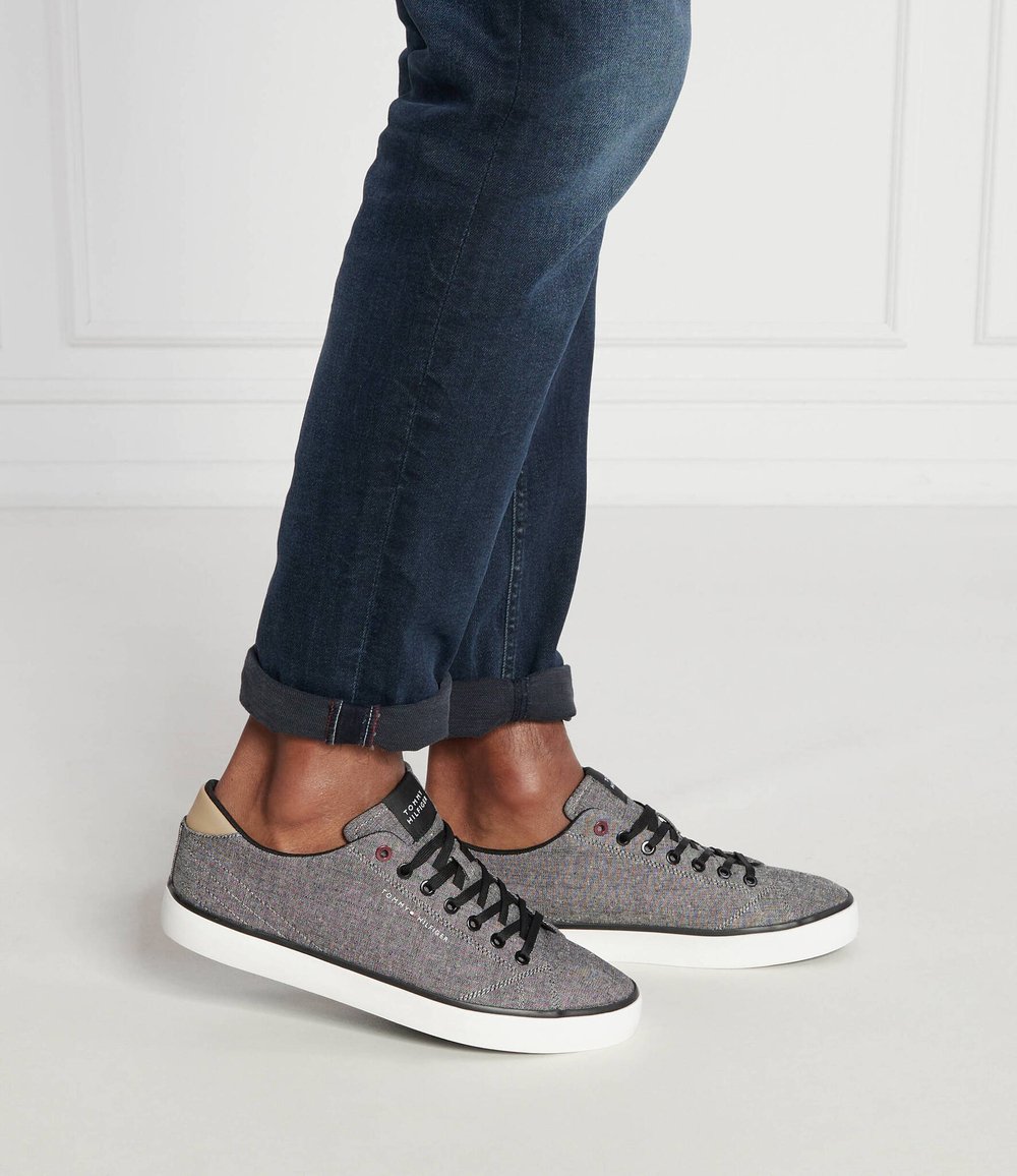 Кроссовки TH HI VULC LOW CHAMBRAY Tommy Hilfiger - графитовый(FM0FM04945)