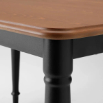 Стол и 4 стула - DANDERYD / INGOLF IKEA/ ДАНДЕРИД/ИНГОЛЬФ ИКЕА, 130х80х75 см, черный/коричневый