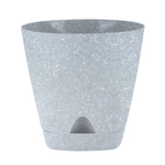 Горшок для цветов InGreen Amsterdam D200мм 4л с прикорневым поливом, светлый камень