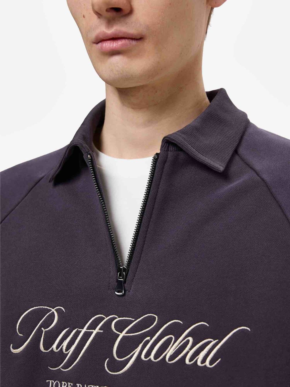 Купить Толстовка RUFF Global Half Zip темно-фиолетовая Толстовка RUFF Global Half Zip темно-фиолетовая