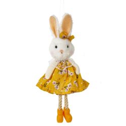 GAEM Изделие декоративное подвесное "Зайка" (блок 6шт), L4 W3 H15 см, 3в.