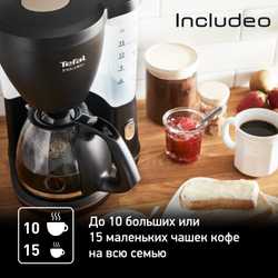 Капельная кофеварка Tefal Includeo CM533811