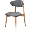 Стул Mod, тёмно-серое букле, ножки цвета орех