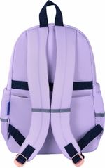 Рюкзак BRAUBERG PASTEL с термонашивками в комплекте, "Lazy cat", сиреневый, 40х29х14 см, 271422