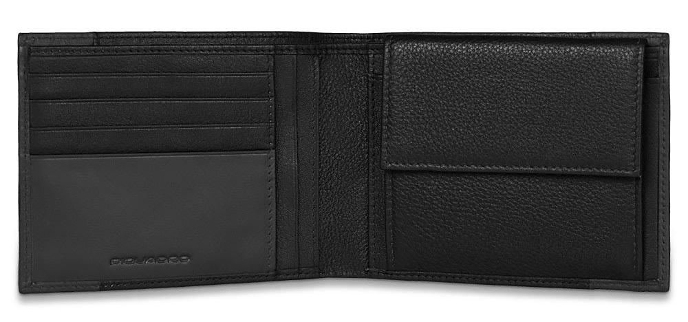 Кошелек Piquadro Pulse, черный, 13х9х2 см