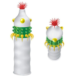 Презерватив Luxe (Люкс Сигара Хуана, 1 шт.) (Цвет: прозрачный с зеленым и желтыи)