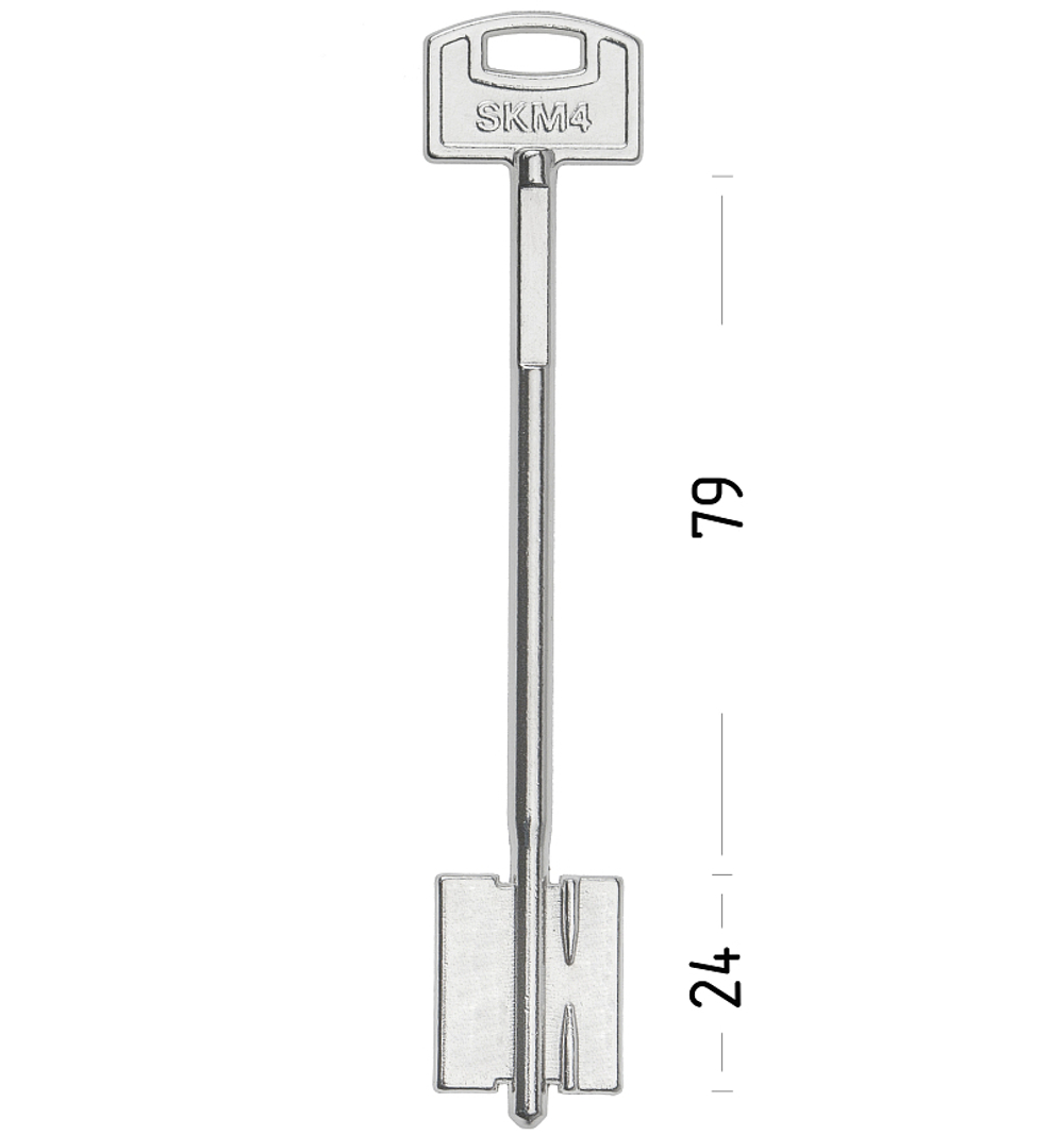Заготовка сувальдного ключа 10605 SKM4D