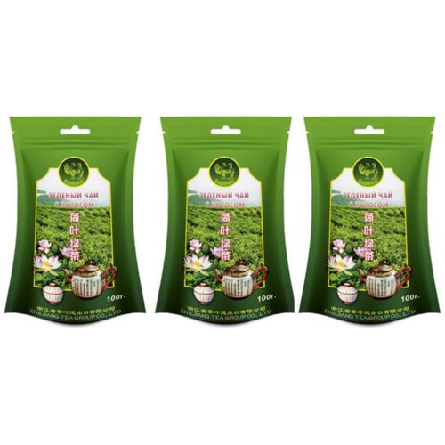 Чай зеленый Верблюд с лотосом 100 г, 3 шт