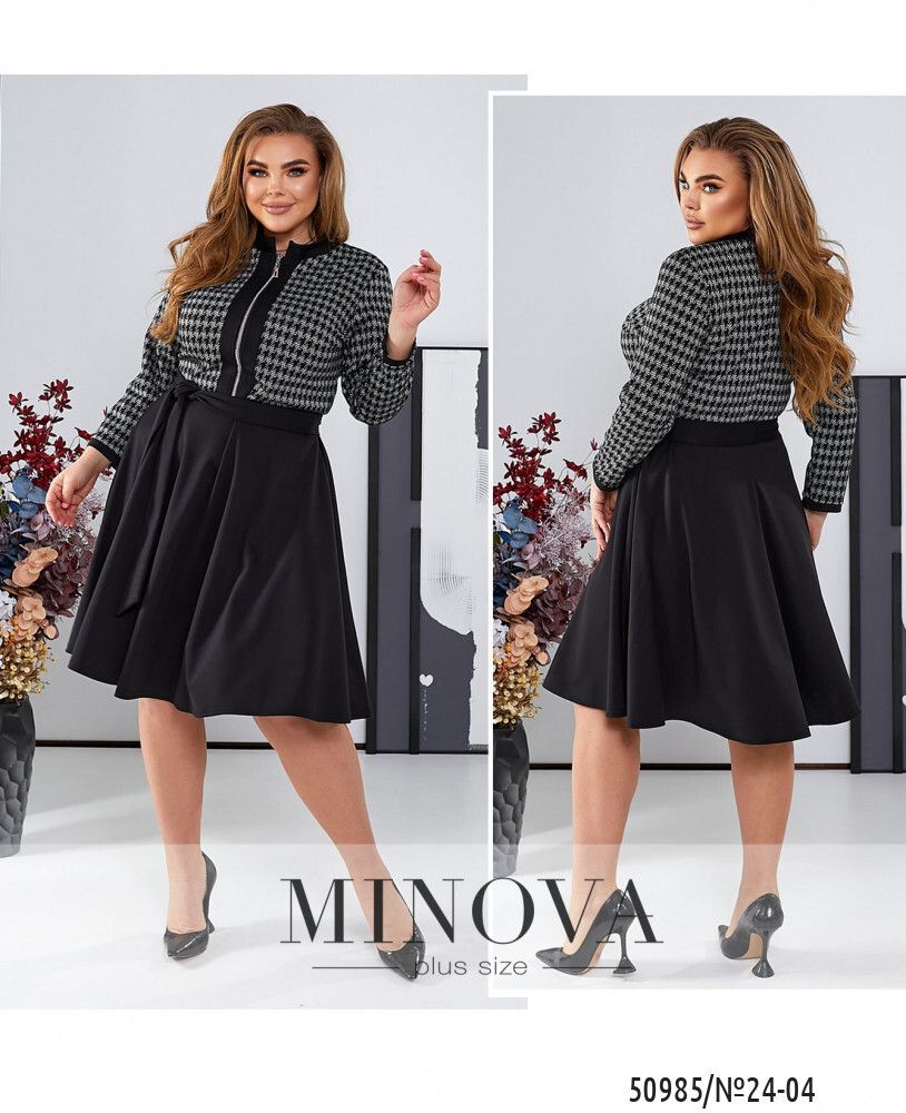 Платье 24-04-черный Minova
