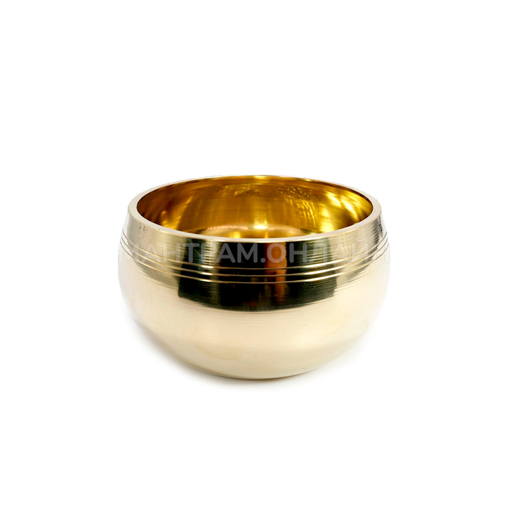 Чаша поющая с барельефом 7 металлов Для восстановления ауры цвет золотой Gold 601-800 г