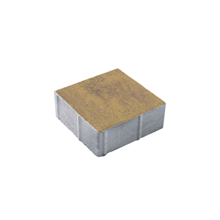 Тротуарная плитка КВАДРАТ 300х300 мм - Листопад гладкий Янтарь