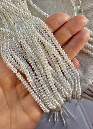 Жемчуг 4,4мм, "Майорка. Имитация", рондель