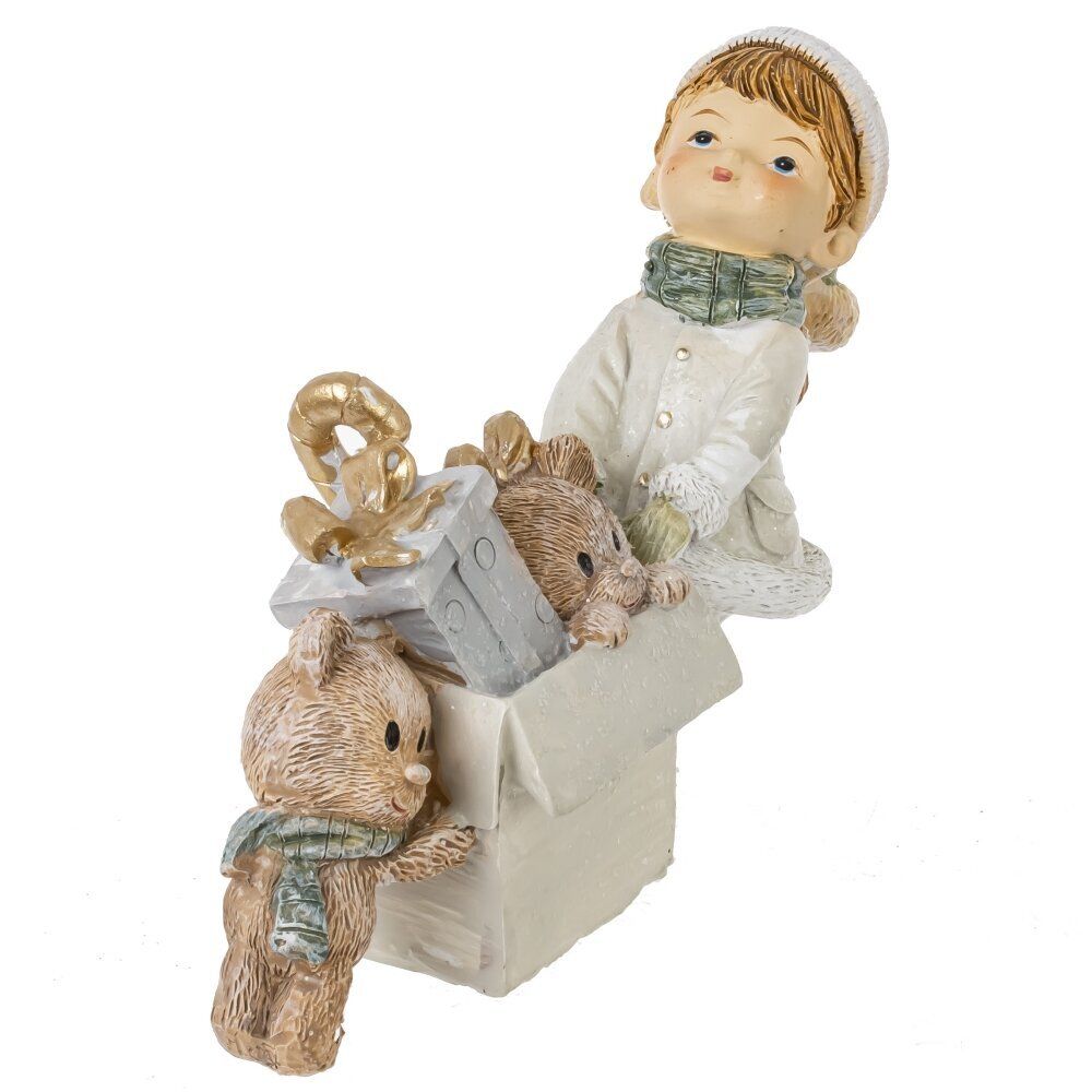 GAEM Фигурка декоративная "Девочка с игрушками", L15 W5 H9,5 см