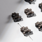 Пегас из натурального серебристого обсидиана, 17*19мм