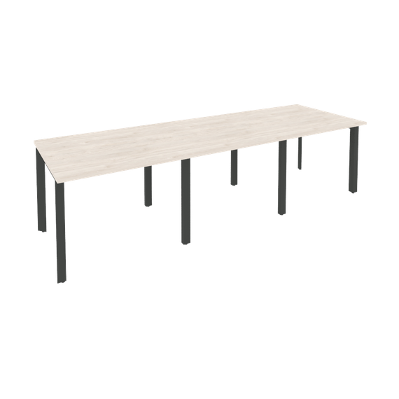 Onix Стол переговорный O.MP-PRG-3.1 Денвер Светлый/Металл Антрацит 2940*980*750