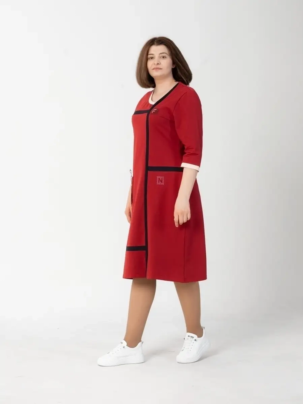 Халат домашний трикотажный на молнии