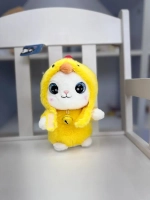 Мягкая игрушка Котенок в костюме случайный цвет 18 см
