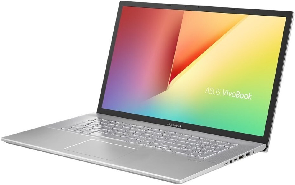 Ноутбук ASUS VivoBook 17 X712FA-BX557 90NB0L61-M15600 Intel Core i3 10110U, 2.1 GHz - 4.1 GHz, 8192 Mb, 17.3; HD+ 1600x900, 256 Gb SSD, DVD нет, Intel UHD Graphics 620, No OS, серебристый