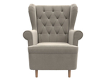 Кресло Торин Люкс, Бежевый, Микровельвет, 108501