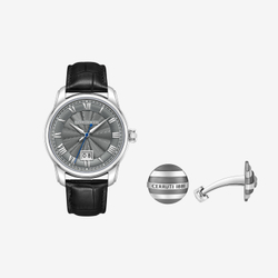 Подарочный комплект CERRUTI 1881: мужские часы и запонки