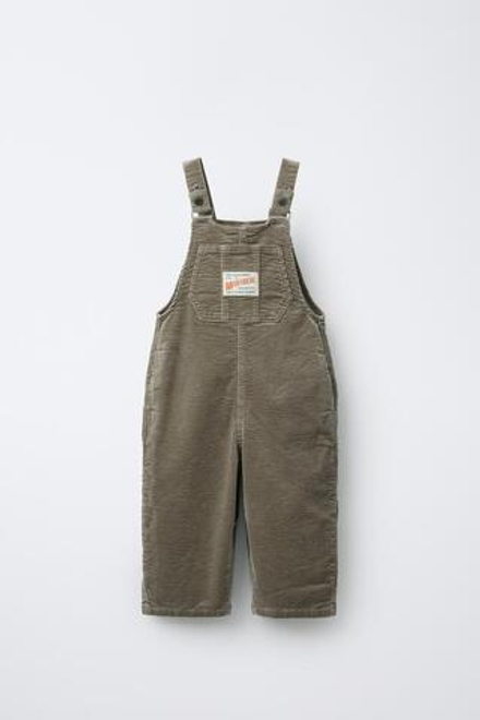 ZARA ДЛИННЫЙ ВЕЛЬВЕТОВЫЙ КОМБИНЕЗОН С ЭТИКЕТКОЙ, ЗЕЛЕНЫЙ