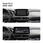 Переходная рамка магнитолы HYUNDAI SANTA FE 4 2018-2021 12,3 дюймов