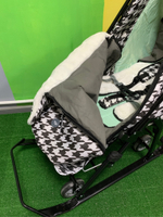 Коляска комбинированная «Ника Детям 7-5» принт: гусиная лапка (арт. НД7-5/1)