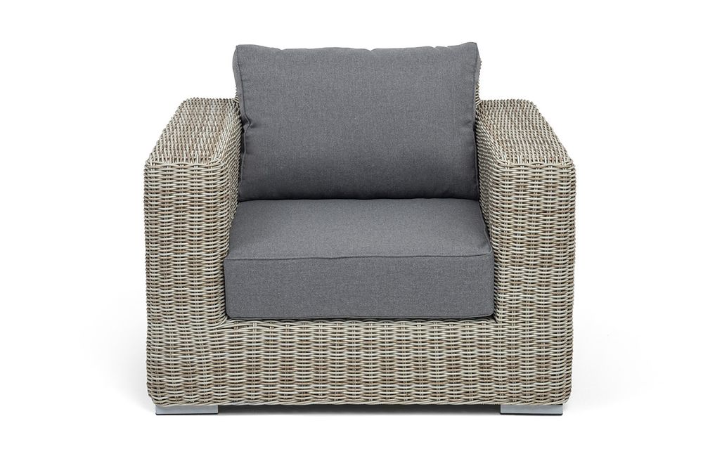 "Боно" кресло из искусственного ротанга, цвет бежевый