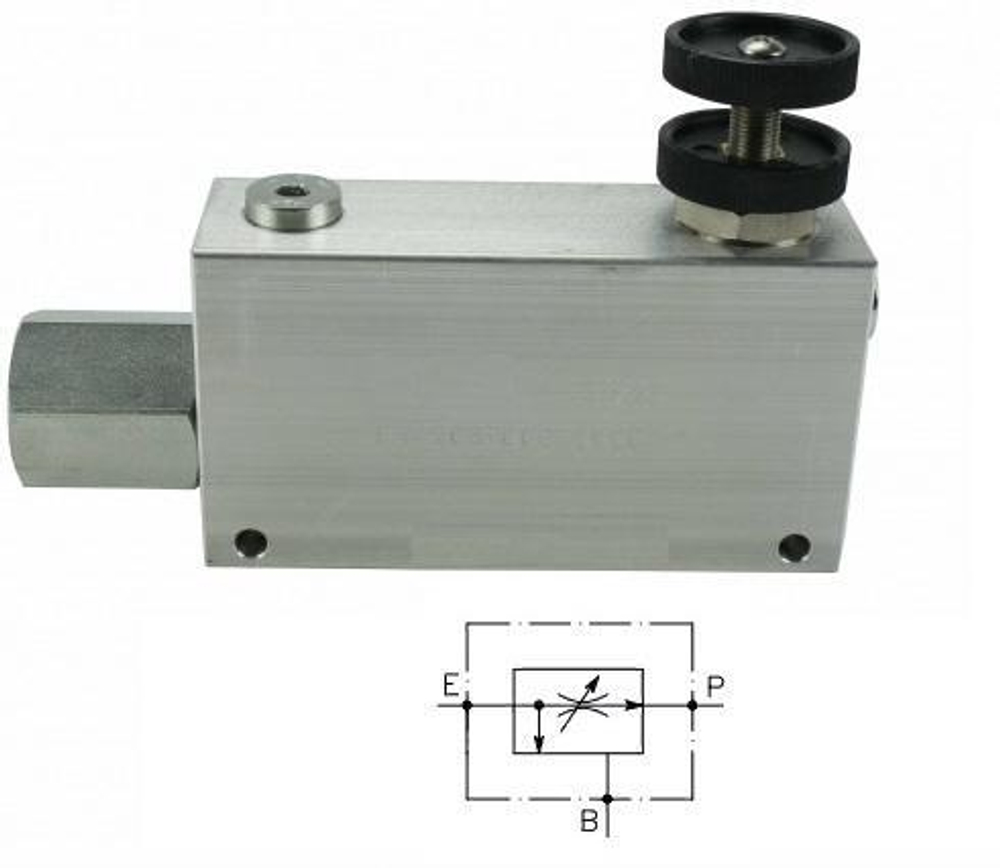 004.005.OXO трехлинейный регулятор расхода 1/2" DN8