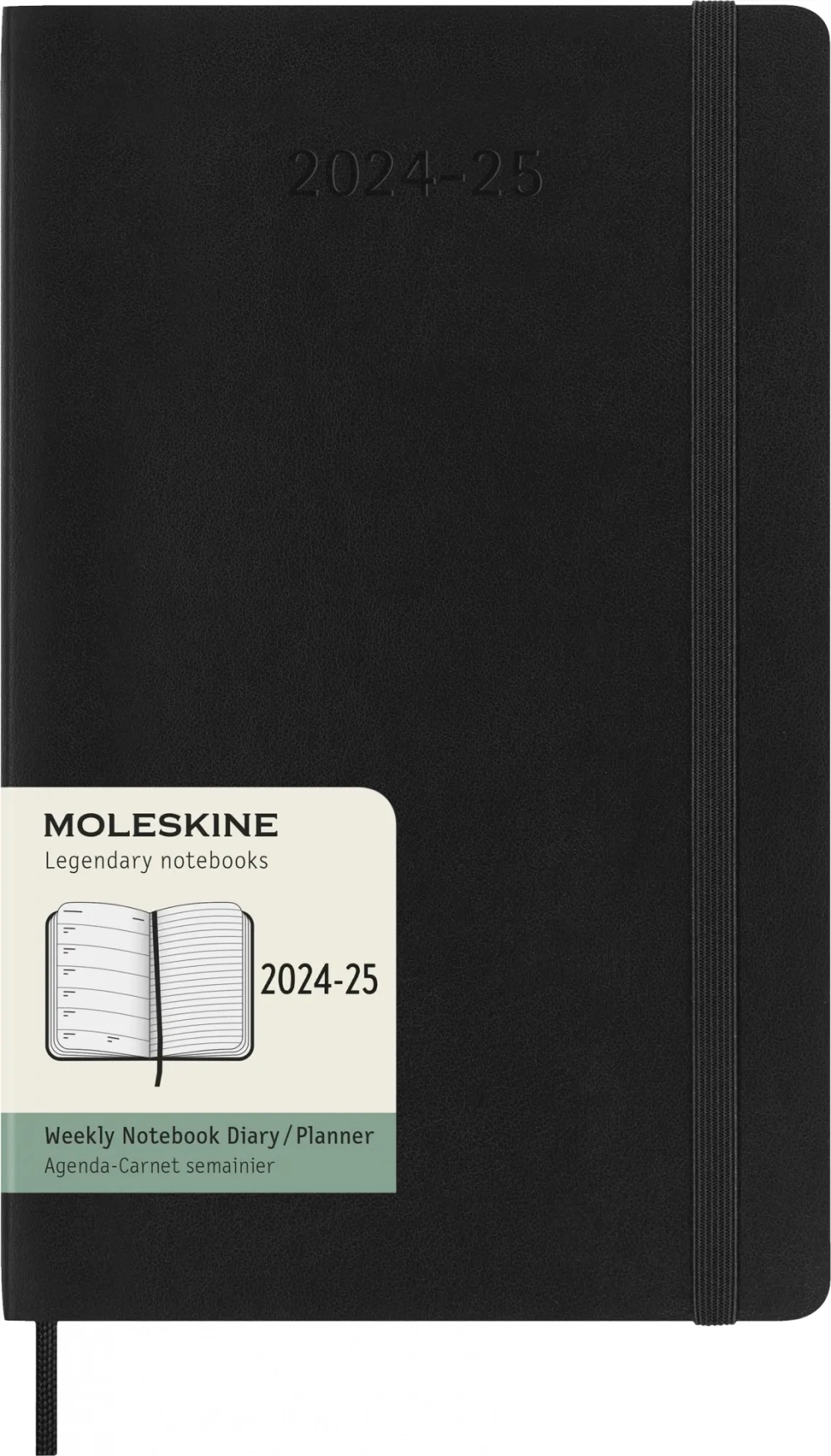 Еженедельник на 2025-2026 гг Moleskine Academic Soft WKNT (DSB18WN3) 13х21см, мягкая обложка, черный