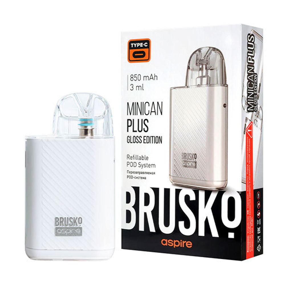 BRUSKO Minican Plus Gloss Edition White
