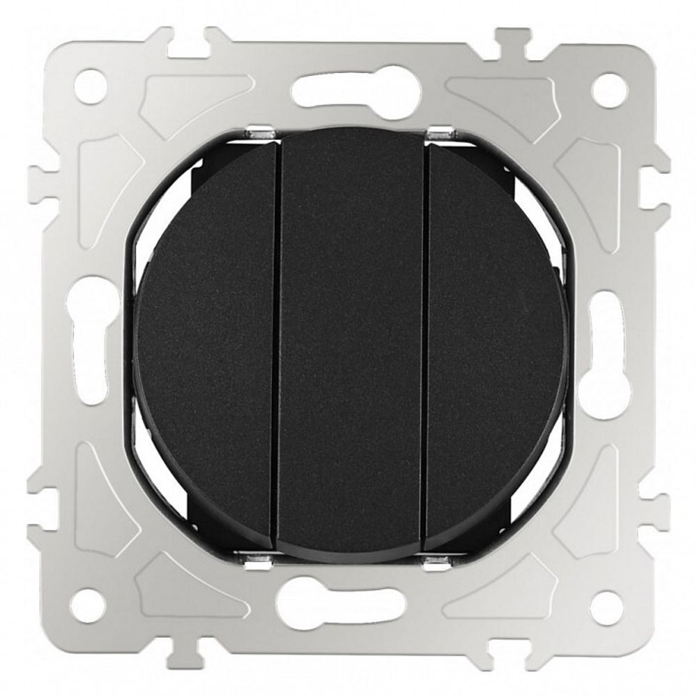 Выключатель трехклавишный без рамки Arte Milano 202 202.30-3.black