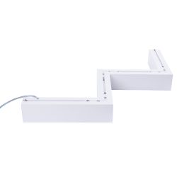 ULO-K19A 30W-4000K-Z30-120 IP40 WHITE Светильник линейный светодиодный подвесной. Зигзагообразный. профиль 50х70мм. Белый свет 4000K. 3000Лм. Алюминий. Цвет белый. TM Uniel