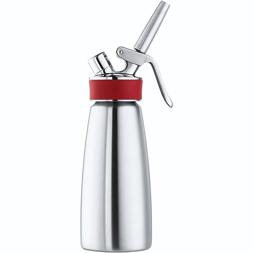 Сифон для сливок «Гурме»;сталь нерж.,пластик;0,5л;D=73,H=250,B=105мм;металлич. (Цвет: серебристый)