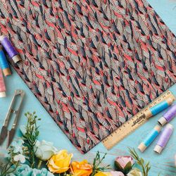 Ткань премиум габардин полосатый мир комбинаций