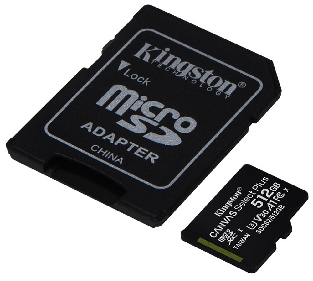 Карта памяти MicroSDXC 512GB Kingston SDCS2/512GB