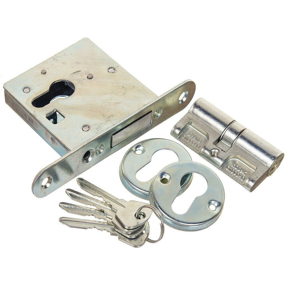 Замок врезной Омега, ЗВ1, 00-00000443, без ручки, цилиндровый