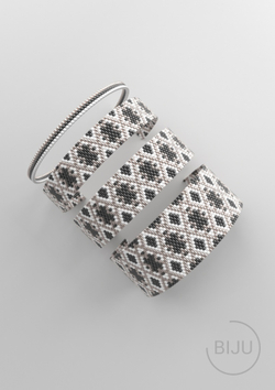 Схема PEYOTE, Схема браслета мозаичное плетение, узор из Miyuki Delica 11/0, файл PDF, №130