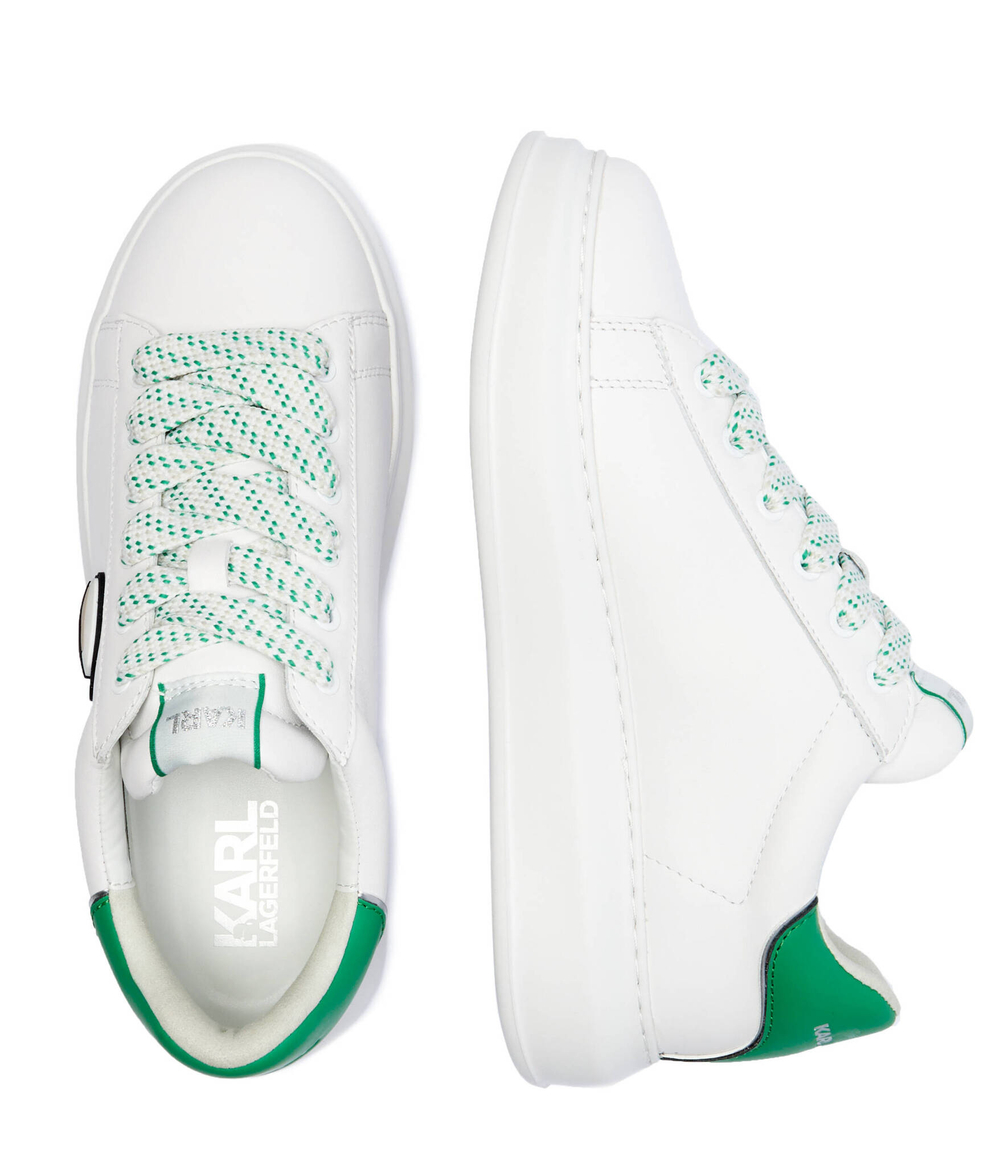 Кожаные кроссовки Karl Lagerfeld - белый(KL52528)