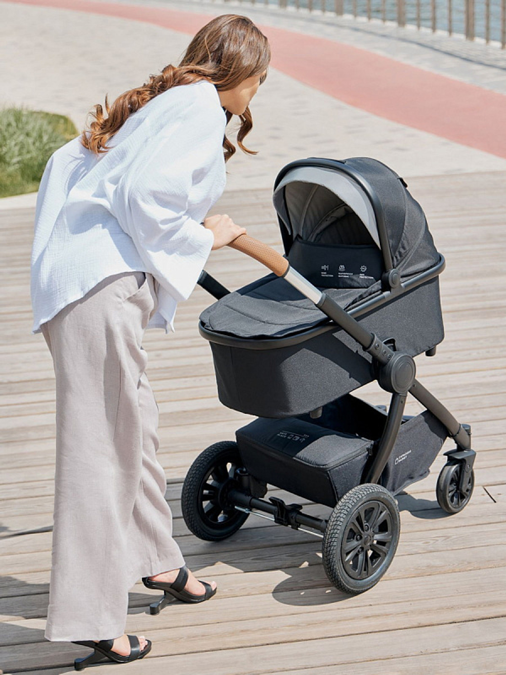 Детская коляска Happy Baby Mommer Pro 2 в 1 Dark grey