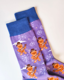 Носки НГ р.35-40 "Happy NY" Пряники с Гитарой