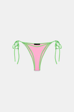 ZARA КОНТРАСТНЫЕ ПЛАВКИ-БИКИНИ, РОЗОВЫЙ