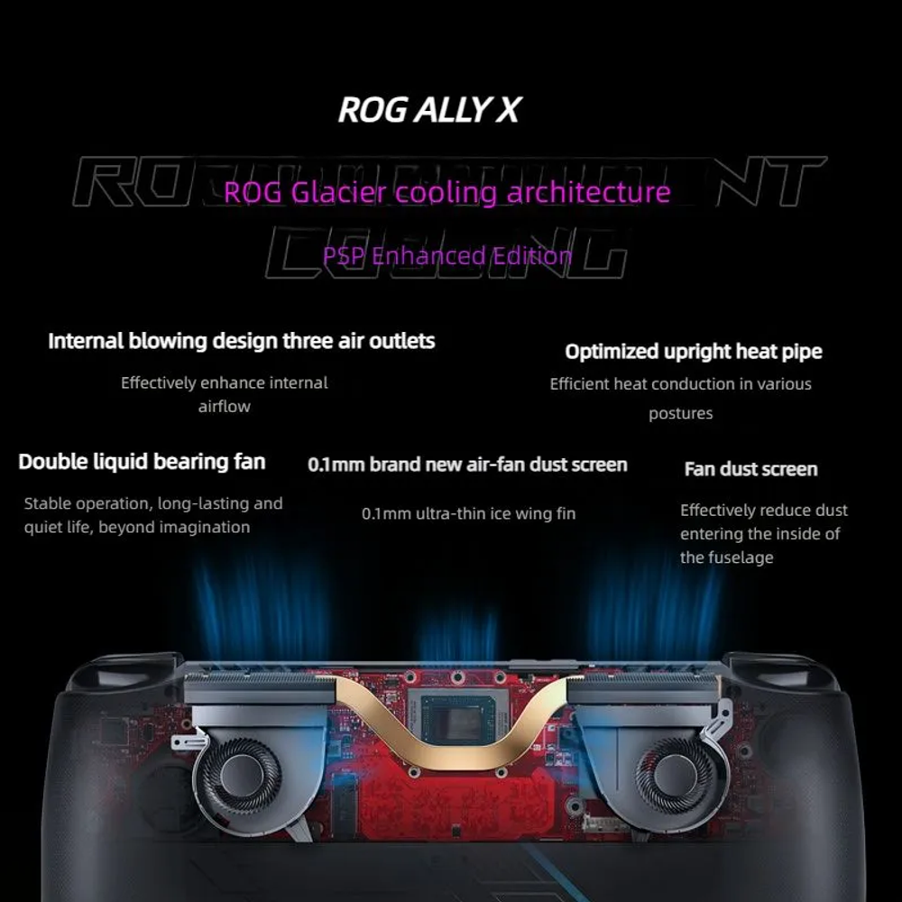 Портативная игровая консоль Asus ROG Ally X 24/2Tb, чёрный
