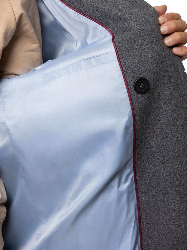 Пальто двубортное графит - фото 6