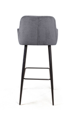 Стул барный Robert, бархат светло-серый 26