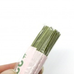 Проволока японская для флористики и рукоделия №22 (зеленая, 100 шт.)