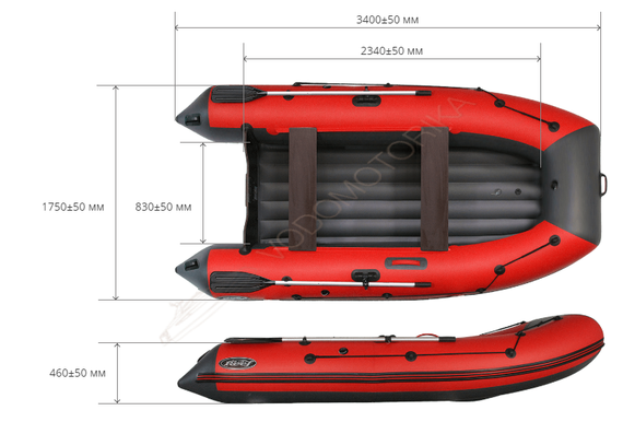 Лодка надувная REEF 340 НД Тритон