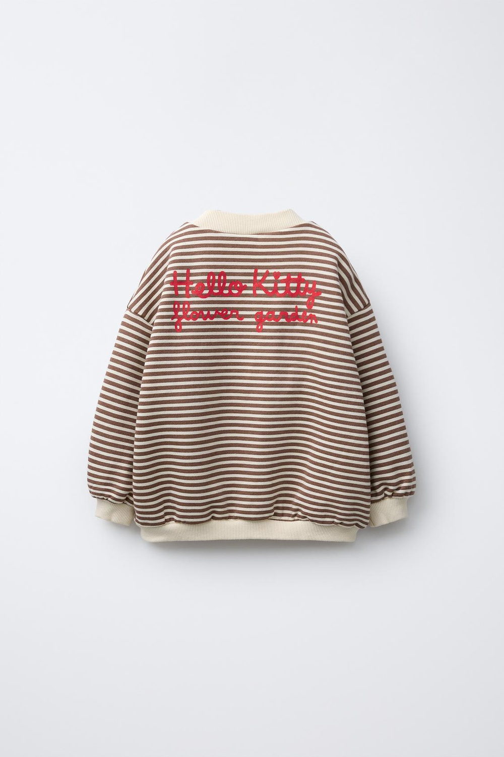 ZARA ТОЛСТОВКА В ПОЛОСКУ HELLO KITTY ©, ЭКРЮ
