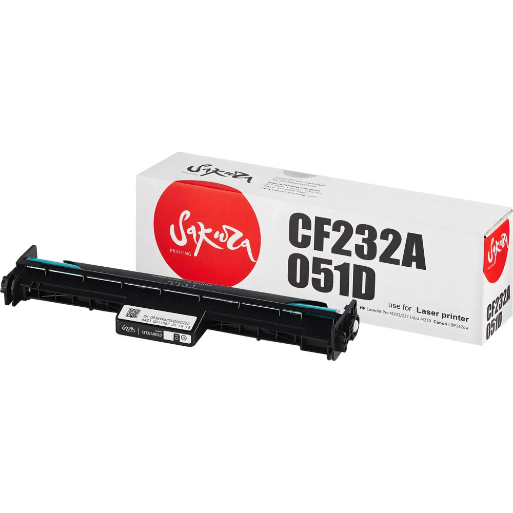 Драм-картридж универсальный Sakura CF232A/051D чер.для HP/Canon