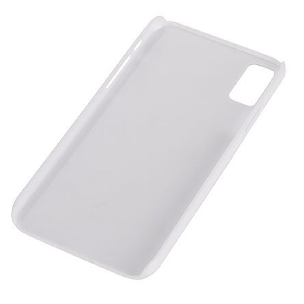 Чехол 2D для iPhone Х пластик белый (без металлических вкладышей)